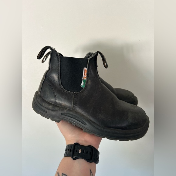 Blundstone Work & Safety #181 Waxy Rustic Black Size W7.5 M5.5 - Picture 1 of 7